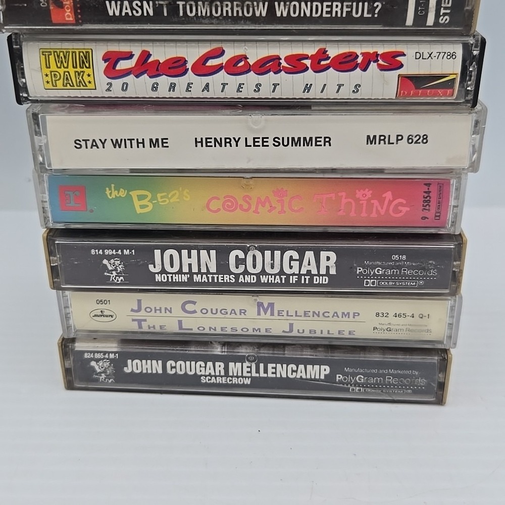 Vintage Cassette Tape Lot Mellencamp, B-52s, Utopia And More - Picture 3 of 3